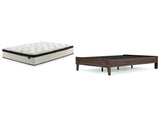 Calverson Full Platform Bed with Mattress in Mocha from Ashley - Luna Furniture