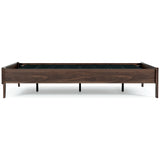 Calverson Full Platform Bed with Mattress in Mocha from Ashley - Luna Furniture