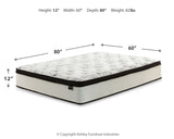 Calverson Queen Platform Bed with Mattress in Mocha from Ashley - Luna Furniture