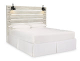 Cambeck King Panel Headboard Bed with Dresser in Whitewash from Ashley - Luna Furniture