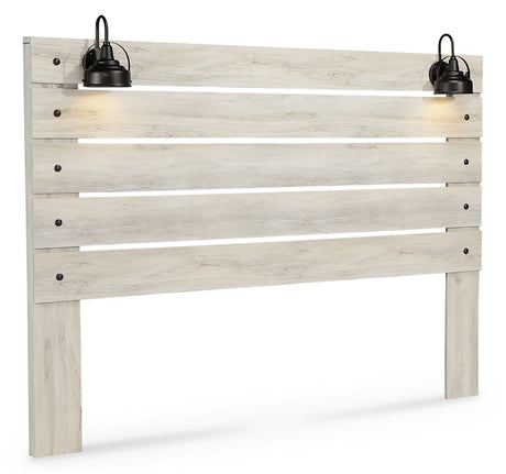 Cambeck King Panel Headboard Bed with Dresser in Whitewash from Ashley - Luna Furniture