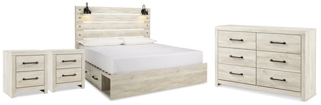 Cambeck King Panel Storage Bed, Dresser and 2 Nightstands from Ashley - Luna Furniture