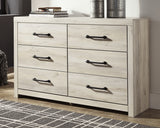 Cambeck Queen Panel Bed with Dresser in Whitewash from Ashley Furniture - Luna Furniture