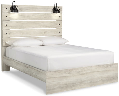 Cambeck Queen Panel Bed with Dresser in Whitewash from Ashley - Luna Furniture