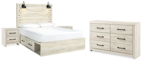 Cambeck Queen Panel Bed with Storage, Dresser and 2 Nightstands from Ashley - Luna Furniture
