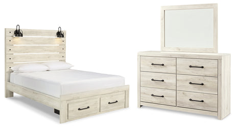 Cambeck Queen Panel Storage Bed, Dresser and Mirror from Ashley Furniture - Luna Furniture