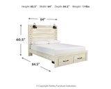 Cambeck Queen Panel Storage Bed, Dresser and Mirror from Ashley Furniture - Luna Furniture
