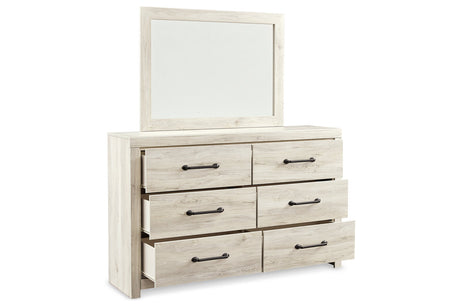 Cambeck Whitewash Dresser and Mirror from Ashley - Luna Furniture