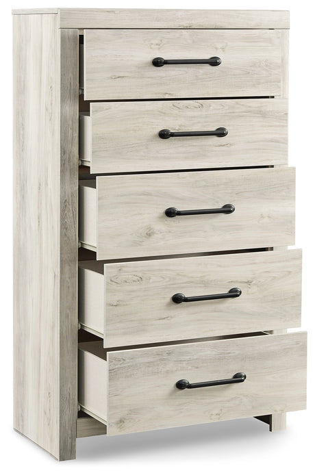 Cambeck Whitewash King Panel Bed, Dresser, Chest and 2 Nightstands from Ashley - Luna Furniture