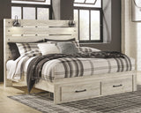 Cambeck Whitewash King Storage Bed, 2 Dressers, Mirror, and 2 Nightstands from Ashley Furniture - Luna Furniture