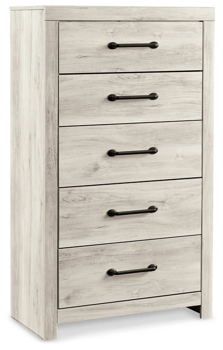 Cambeck Whitewash King Storage Bed, Dresser, Chest and 2 Nightstands from Ashley - Luna Furniture