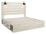 Cambeck Whitewash King Storage Bed, Dresser, Chest and 2 Nightstands from Ashley Furniture - Luna Furniture
