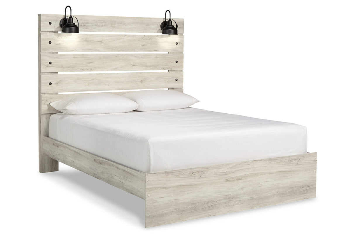 Cambeck Whitewash Queen Panel Bed from Ashley - Luna Furniture