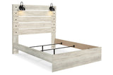 Cambeck Whitewash Queen Panel Bed from Ashley - Luna Furniture