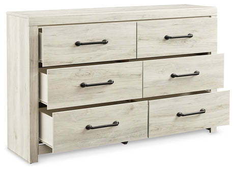 Cambeck Whitewash Queen Panel Bed with Storage, Dresser and 2 Nightstands from Ashley - Luna Furniture