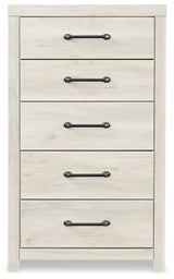 Cambeck Whitewash Queen Panel Storage Bed, Dresser, Mirror, 2 Chests and 2 Nightstands from Ashley - Luna Furniture
