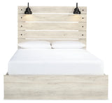 Cambeck Whitewash Queen Panel Storage Bed, Dresser, Mirror, 2 Chests and 2 Nightstands from Ashley - Luna Furniture