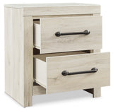 Cambeck Whitewash Queen Panel Storage Bed, Dresser, Mirror, 2 Chests and 2 Nightstands from Ashley - Luna Furniture