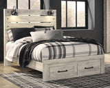 Cambeck Whitewash Queen Panel Storage Bed, Dresser and 2 Nightstands from Ashley - Luna Furniture