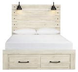 Cambeck Whitewash Queen Storage Bed, Dresser, Chest and Nightstand from Ashley Furniture - Luna Furniture