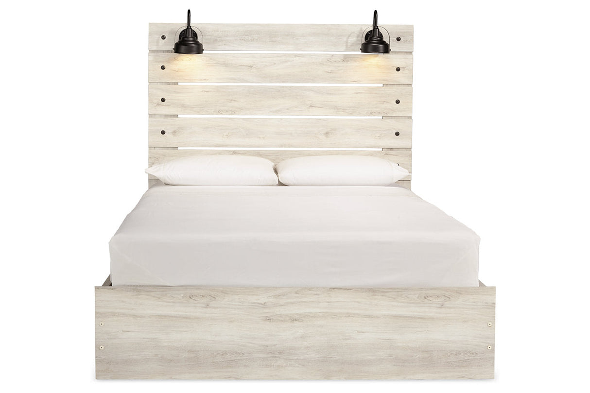 Cambeck Whitewash Queen Storage Platform Bed with 4 Drawers from Ashley - Luna Furniture