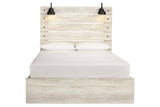 Cambeck Whitewash Queen Storage Platform Bed with 4 Drawers from Ashley - Luna Furniture