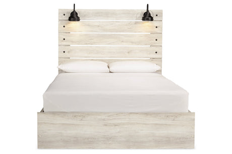 Cambeck Whitewash Queen Storage Platform Bed with 4 Drawers from Ashley - Luna Furniture
