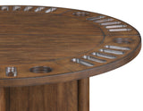 Cambridge Burnished Chestnut Dining Set with Folding Removable Game Top from Steve Silver - Luna Furniture