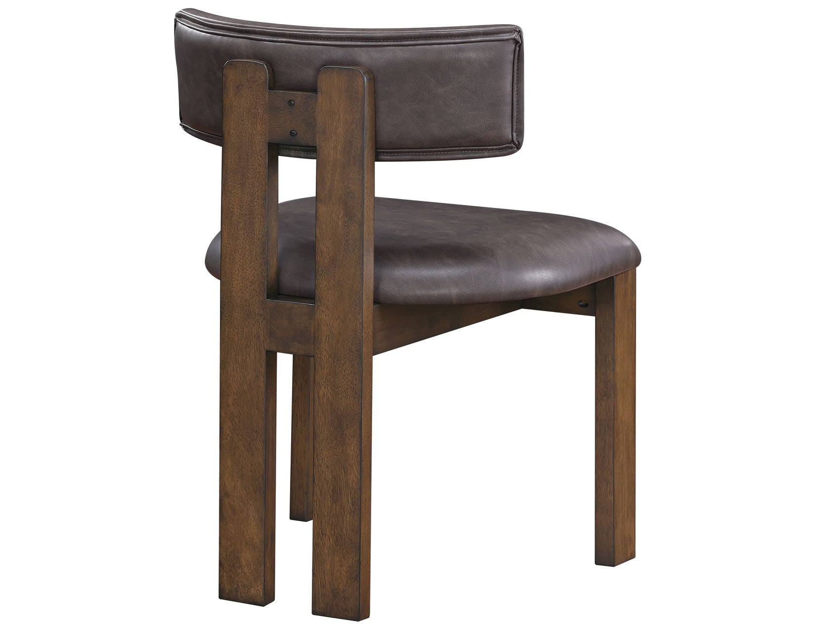 Steve Silver Cambridge Burnished Chestnut Vegan Leather Side Chair