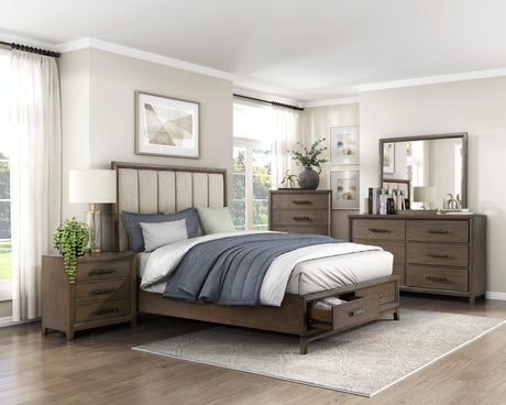 1422N-1* (3) Queen Platform Bed with Footboard Storage from Homelegance - Luna Furniture