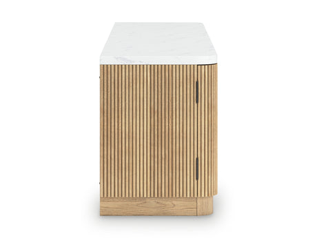 Camdill Light Brown 80" TV Stand from Ashley - Luna Furniture