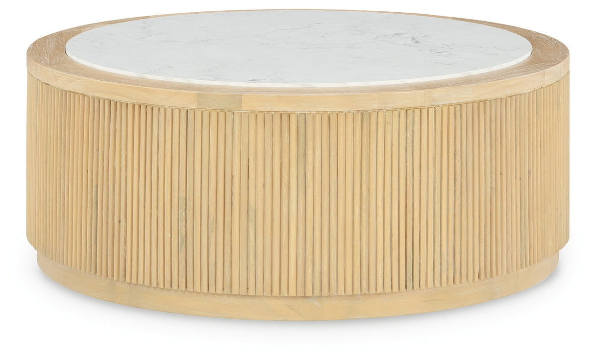 Camdill Light Brown/White Coffee Table from Ashley - Luna Furniture