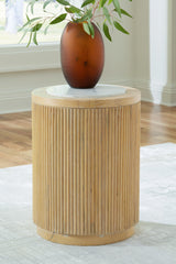 Camdill Light Brown/White End Table from Ashley - Luna Furniture