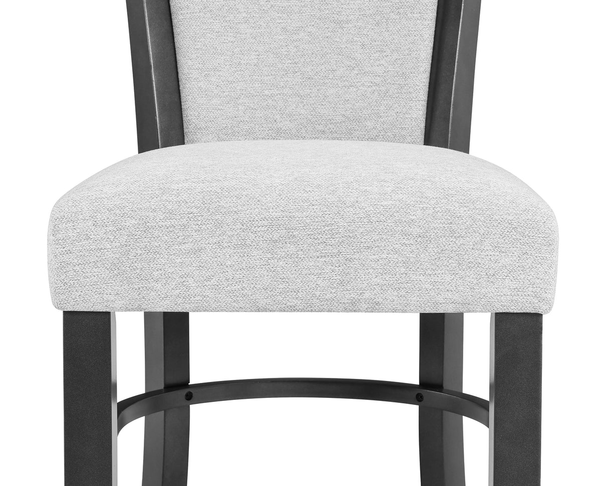Camelia Dove Gray Counter Height Chair, Set of 2 from Crown Mark - Luna Furniture