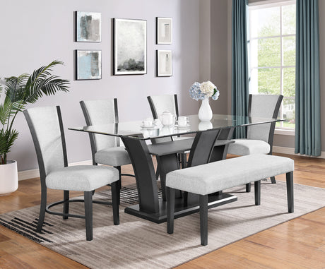 Camelia Dove Gray Dining Chair, Set of 2 from Crown Mark - Luna Furniture