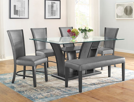 Camelia Gray/Gray Dining Table Base from Crown Mark - Luna Furniture