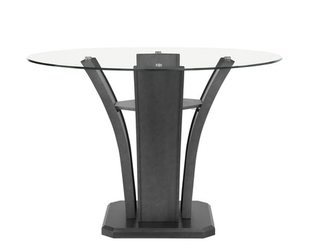 Camelia Gray Round Counter Height Table from Crown Mark - Luna Furniture