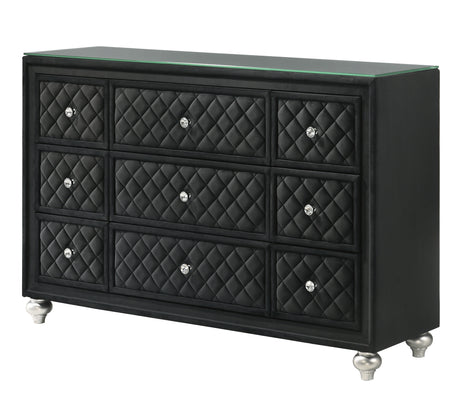 Cameo Black Dresser from Crown Mark - Luna Furniture