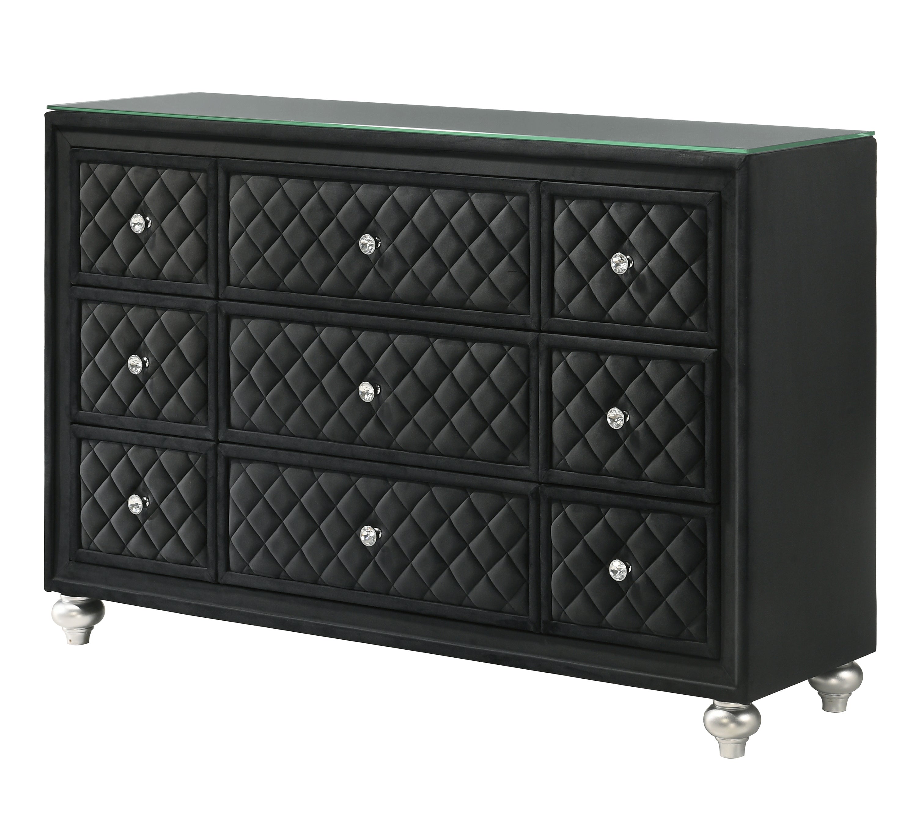 Crown Mark Cameo Black Dresser – Luna Furniture