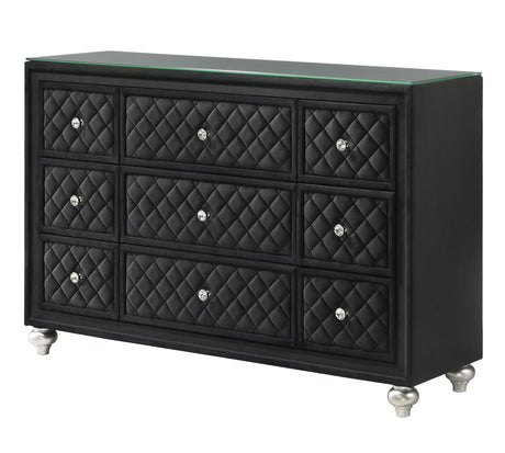Cameo Black Dresser from Crown Mark - Luna Furniture