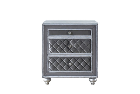 Cameo Gray Nightstand from Crown Mark - Luna Furniture