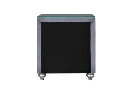 Cameo Gray Nightstand from Crown Mark - Luna Furniture