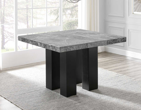Camila Blue/Gray Square Marble Top Counter Height Set from Steve Silver - Luna Furniture
