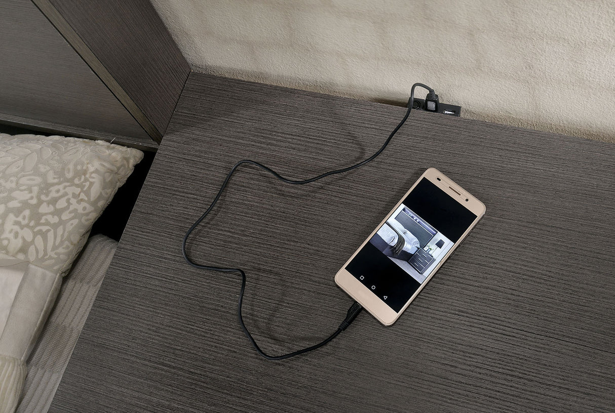 Camryn Warm Gray Night Stand from Furniture of America - Luna Furniture