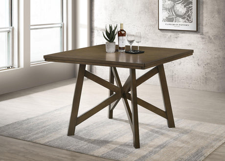 Canfield Brown Square Counter Height Dining Table from Coaster - Luna Furniture