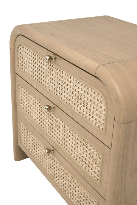 Cannes 3-drawer Nightstand from Essentials For Living - Luna Furniture