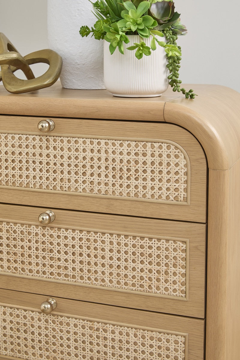 Cannes 3-drawer Nightstand from Essentials For Living - Luna Furniture