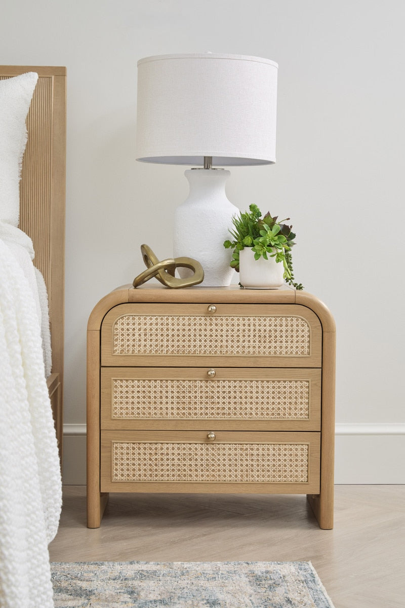 Cannes 3-drawer Nightstand from Essentials For Living - Luna Furniture