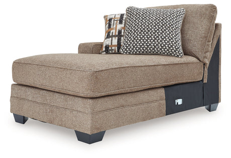 Cannonbrook Nutmeg Left-Arm Facing Corner Chaise from Ashley - Luna Furniture