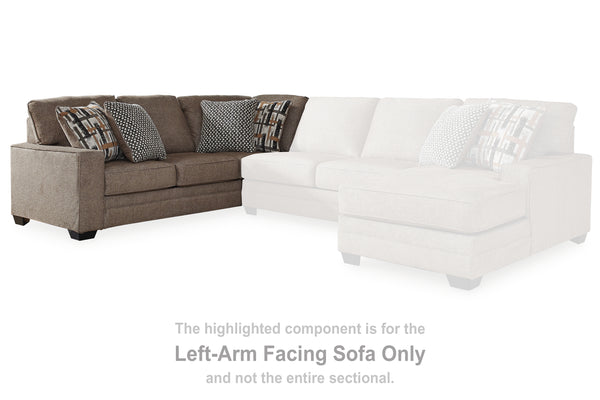 Cannonbrook Nutmeg Left-Arm Facing Sofa